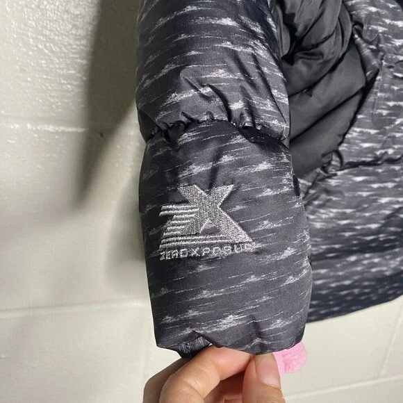 Zero Xposure Youth Girls SZ XS Winter Snowboard Coat Faux Fur Trim Pink Lined - Picture 10 of 10